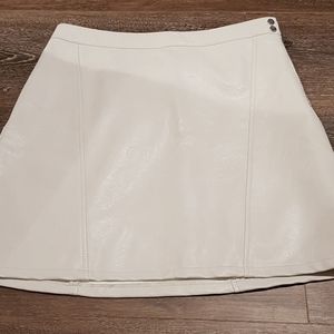 Zara faux leather mini skirt